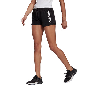 Short neri da donna adidas Essentials Slim Logo, Abbigliamento Sport, SKU a713500008, Immagine 0